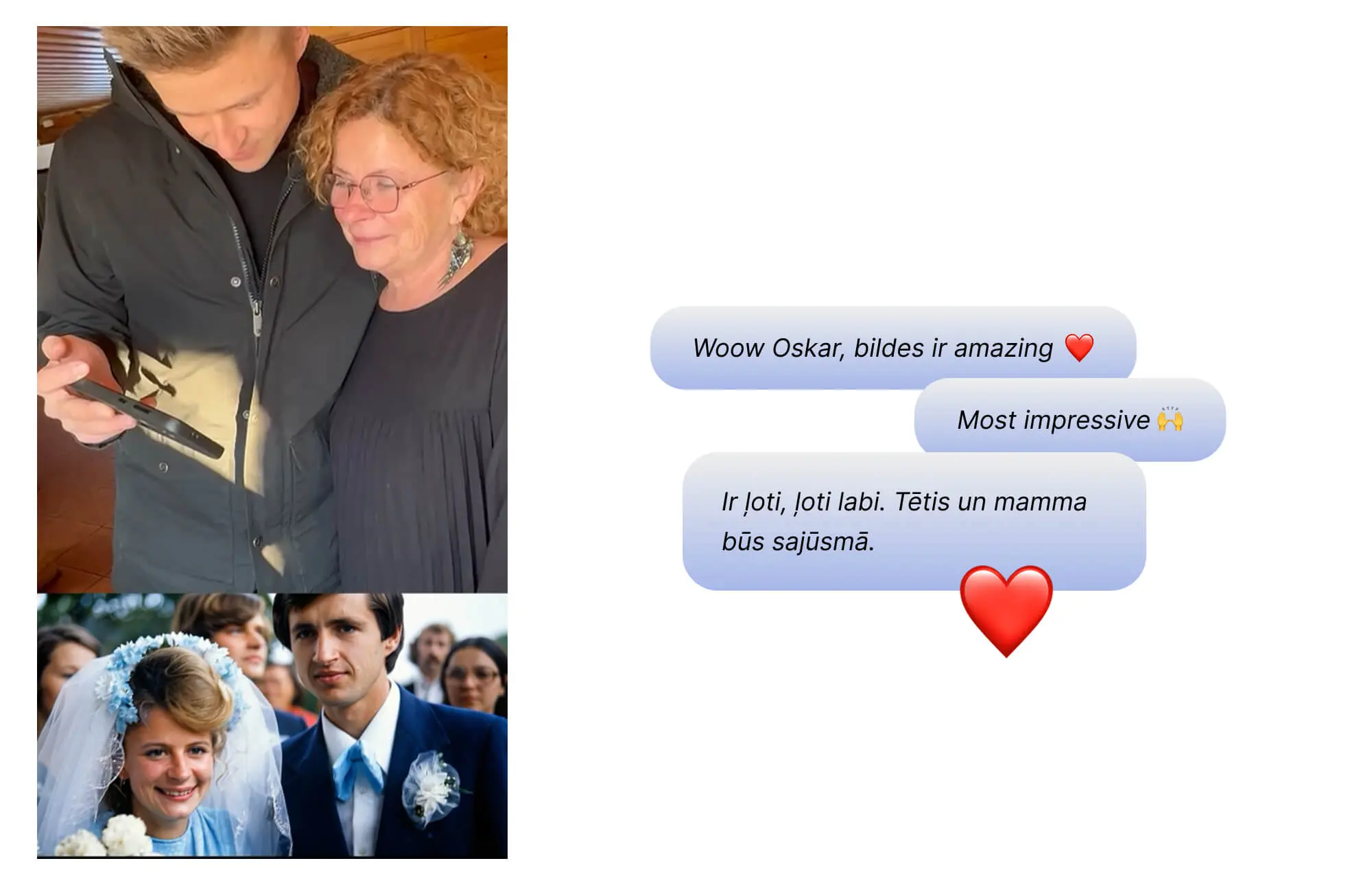 Emocijas redzot restaurētas fotogrāfijas